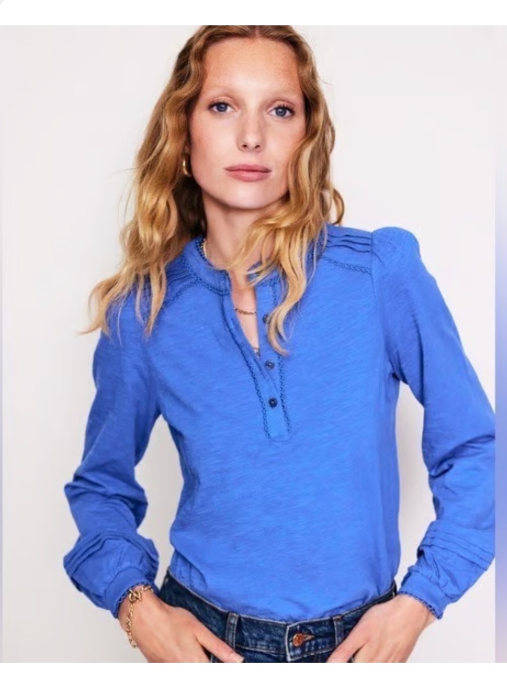 Boden Henrietta pintuck henley NWT 14